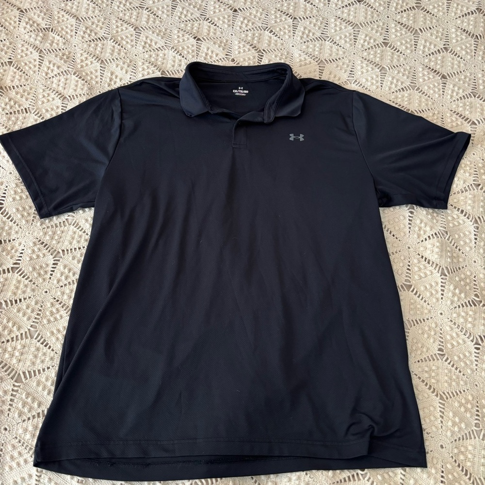 Under Armour Men's Black Polo Shirt